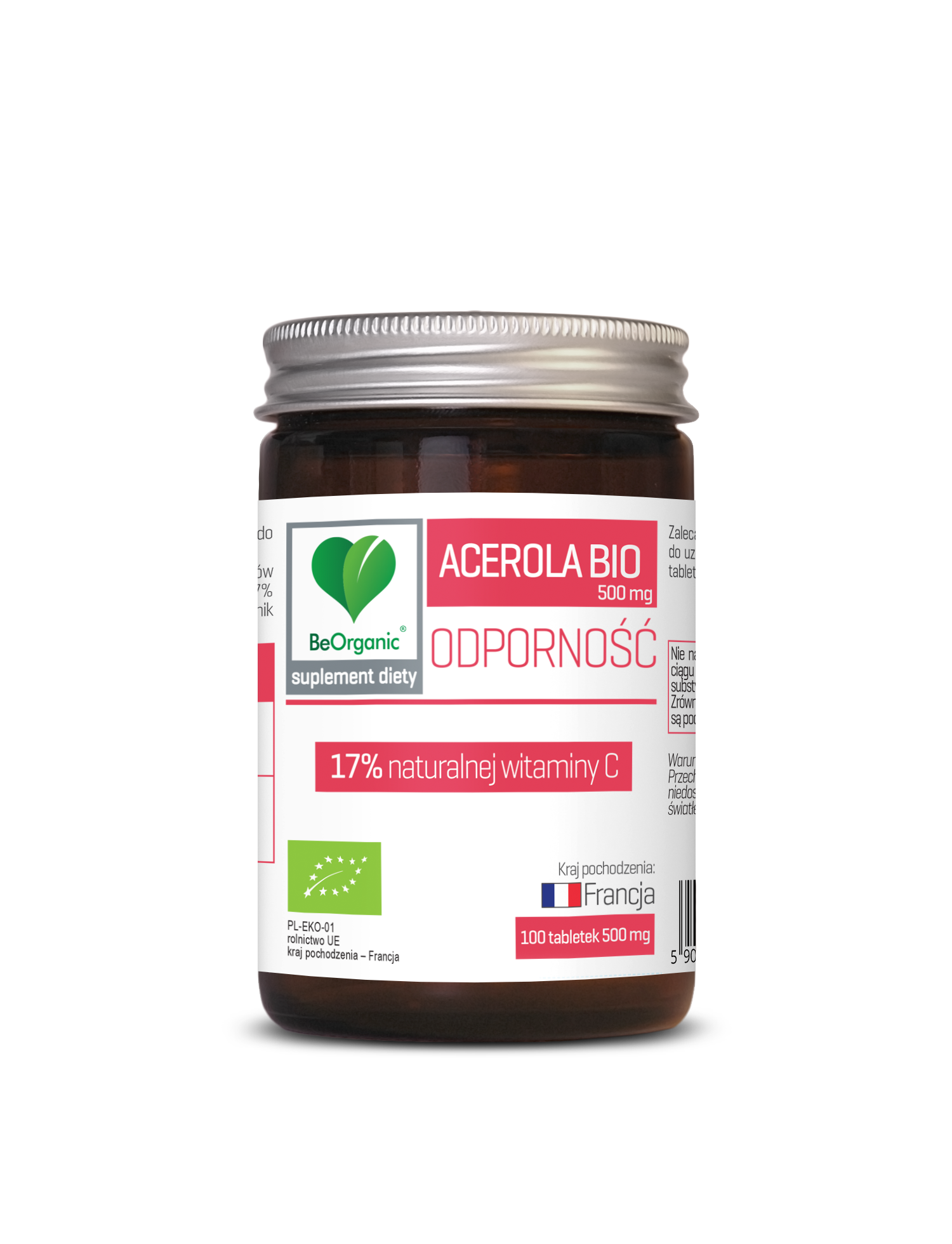 Acerola BIO 17% 500mg x 100 tabletek