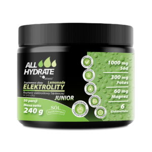 ALLHydrate, Elektrolity JUNIOR Lemonade 240g, 50 porcji