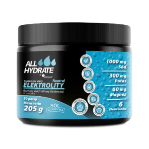 ALLHydrate, Elektrolity Neutral 205g, 50 porcji
