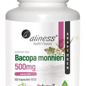 Bacopa Monnieri extract 50%, 500 mg x 100 Vege caps.